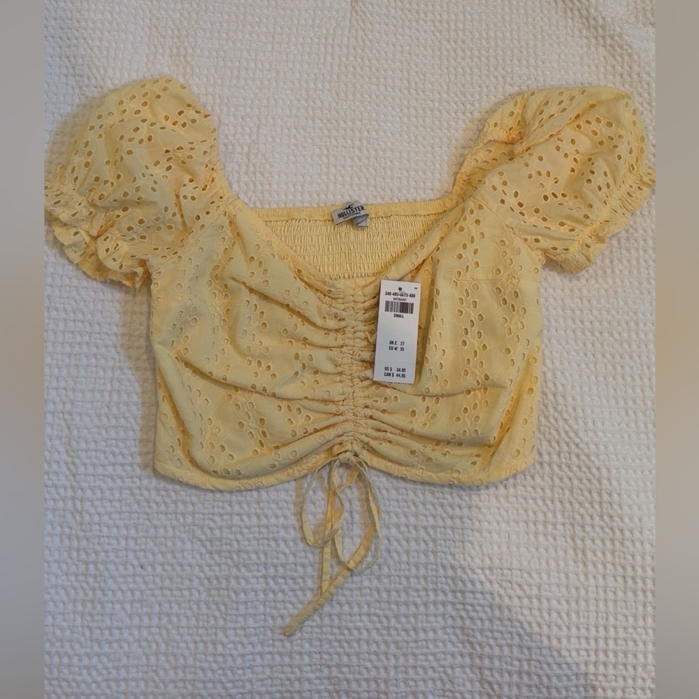 Yellow Puff Sleeve Top